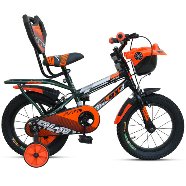 Galaxy-14 Single Speed V Brake  Kids-Recreation Cycle-Green Orange