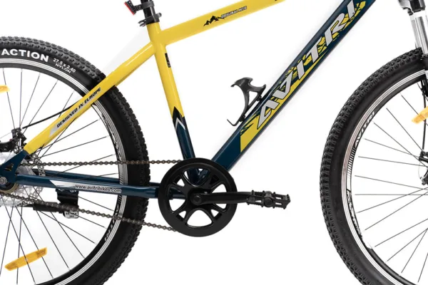 Ignite-27.5 Single Speed Front Suspension Disc Brake Non IBC Yellow Grey 27.5 Adult-Mountain Cycle - Image 7