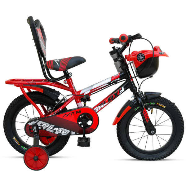 Galaxy-16 Single Speed V Brake  Kids-Recreation Cycle-Red Black
