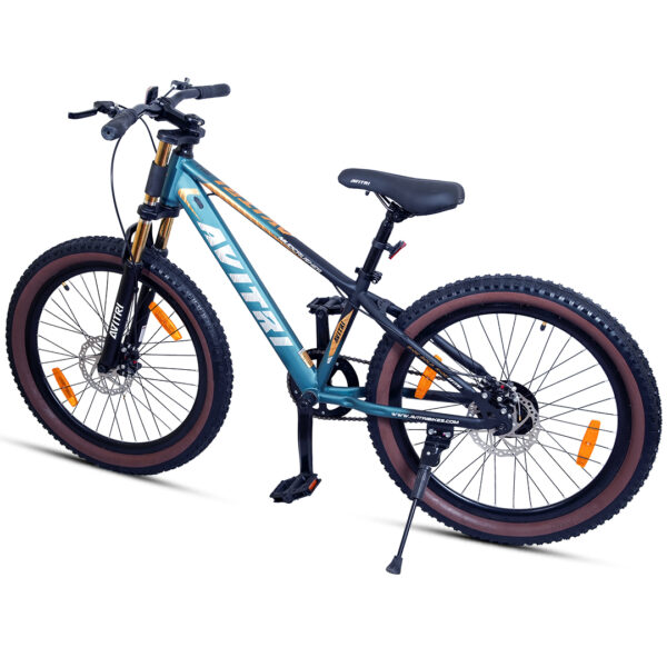 Mudcrusher-26 Single Speed Disc Brake  Adult-Mountain Cycle-Blue Black - Image 4