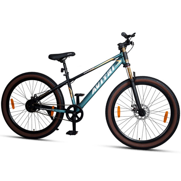 Mudcrusher-29 Single Speed Disc Brake  Adult-Mountain Cycle-Blue Black - Image 4