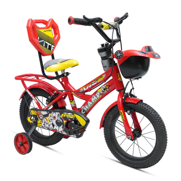 Champ-16 Single Speed V Brake  Kids-Recreation Cycle-Red - Image 2