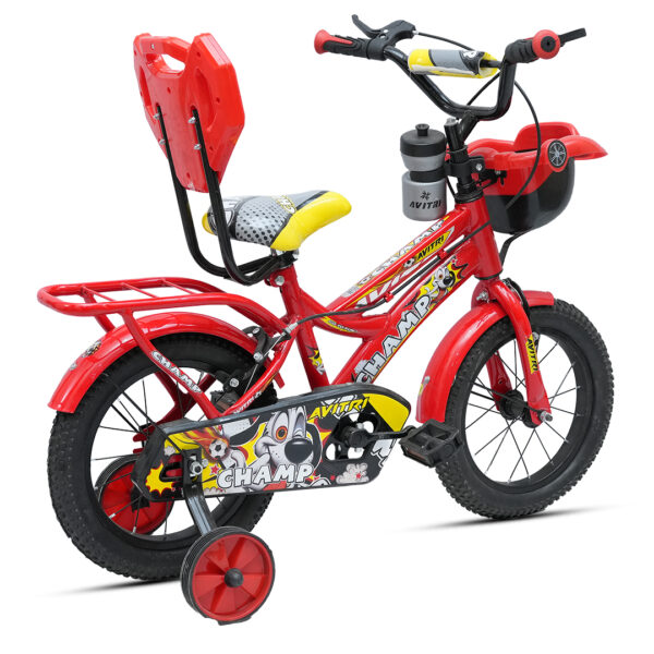 Champ-16 Single Speed V Brake  Kids-Recreation Cycle-Red - Image 3