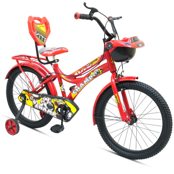 Champ-20 Single Speed V Brake  Kids-Recreation Cycle-Red - Image 3