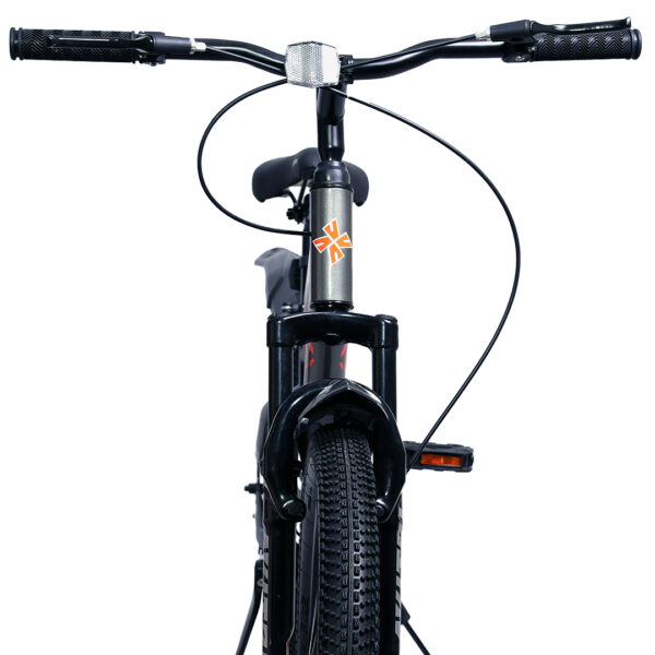 WildFlame-24 Single Speed Disc Brake  Kids-Mountain Cycle-Grey Black - Image 4