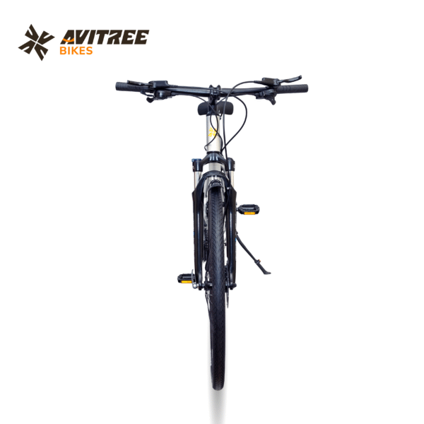 EV77-700C Single Speed Front Suspension Disc Brake Non IBC Silver 700 Adult-Hybrid Cycle - Image 4